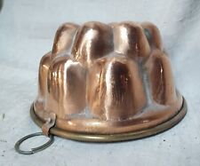 RARE BEAUTIFUL 19TH CENTURY HANDMADE COPPER KUGLOF CAKE PAN DECORATIVE COLLECTION.