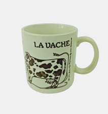 Vintage 1978 La Vache La Bulle Coffee Mug Cow Bull Brown/Cream Taylor & Ng