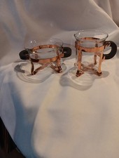 BODUM Chambord Copper And Glass Sugar And Creamer Set, Black Handles