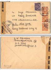 Berlin US zone, to Long Island NY, censored, post-WWII
