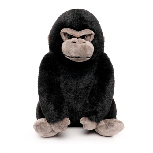 Black plush gorilla monkey - black,