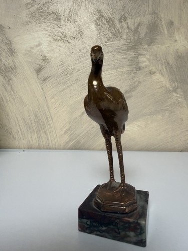 Statue oiseau métal - statue,