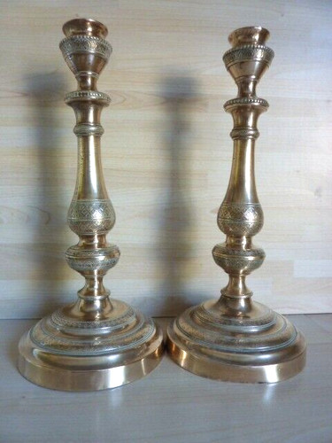Paire bougeoirs en - paire,