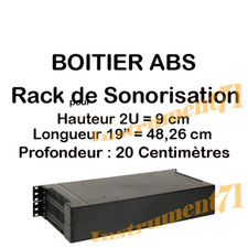 1 Boitier ABS pour Rack 19"