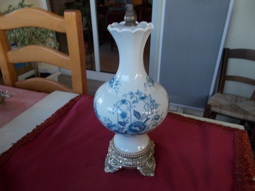 Pied lampe porcelaine - de,