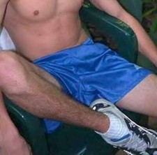 Adidas 90s Rare Gênes Football Short Glanz Satin Nylon Brillant Royal Bleu