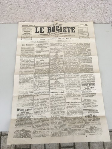 Ancien journal bugiste - ancien, le