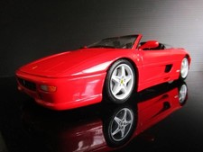 Rare UT 1/18 Ferrari F355 Spider Model Rosso Corsa Steering & Wheels Work