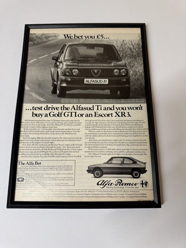 Framed original 1981 alfa - framed,
