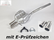 Silencieux Arrière Pour Skoda Octavia II 2.0 TDI RS (1Z3, 1Z5) Pot D'Échappement