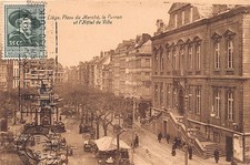 Belgium - LIÈGE - Place du Marché, le Perron and l'Hôtel de Ville