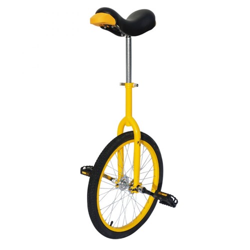 Monocycle jaune tige de - 20",