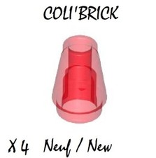 Lego 4589 b - 4x Brique cone /