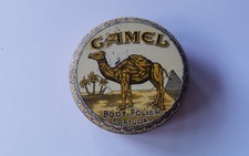 Antique "CAMEL" Boot Polish Portugal No Cigarette Wax Box