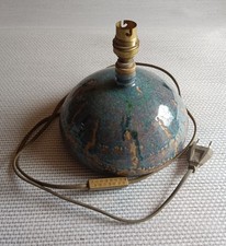 Vintage Ceramic Art Lamp Stand - Signed - 60s-70s - Works.