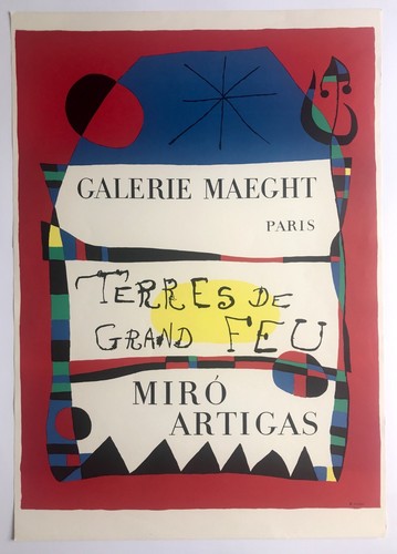 Joan miro terres grand - terres, feu
