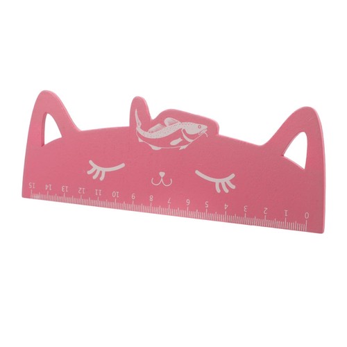 Règle dessin chat bois - règle,