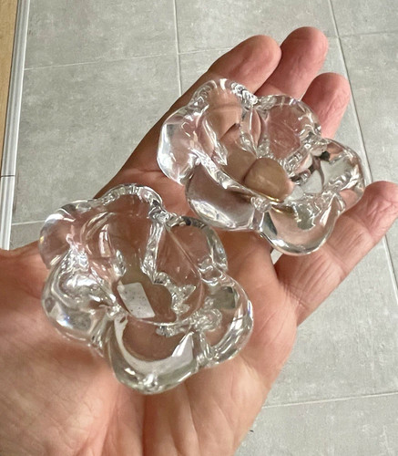 Paire salières cristal - salières,