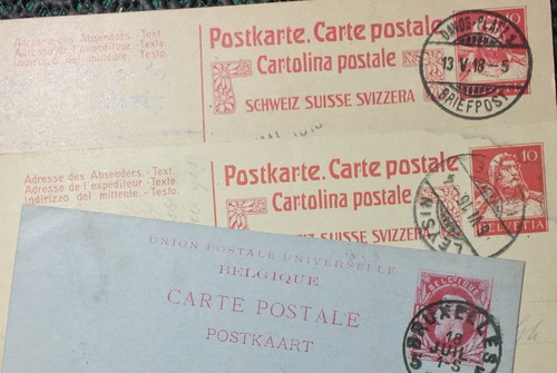 Postcard switzerland belgium - switzerland,