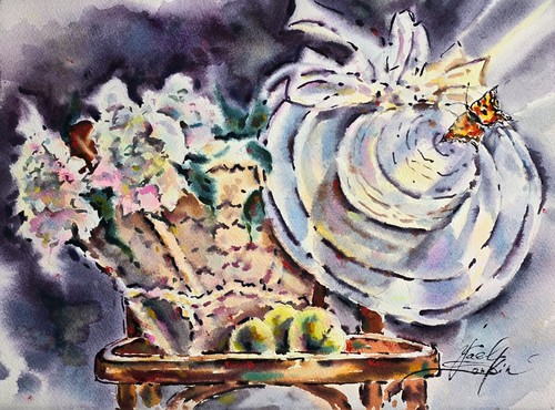 Peinture originale aquarelle