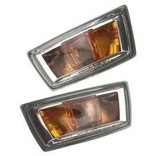 2x Clear Guard Indicator Flasher Repeater Lights For Holden Opel Corsa D 06–14
