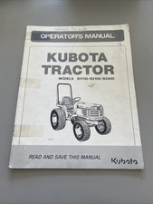 Kubota B1700 B2100 B2400 Tractor Operator’s Manual 