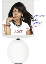 Lampe de chevet en Céramique Personnage Amel Bent Personnalisé