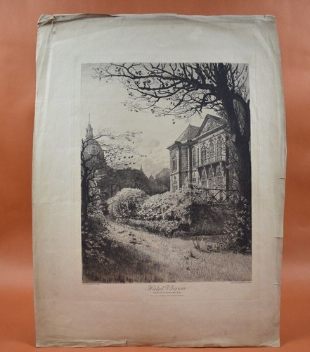 Gravure xxème hôtel biron - xxème,