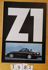 BMW Z1 Prospectus Poster Allemand 16 pages 1/1989 D
