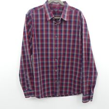 UNTUCKit Pomerol WF Slim Fit Button Up Shirt Men's Size XL Red Cotton Long Slv