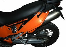 Pare carters Heed KTM 950 ADVENTURE (02-06)/990 ADVENTURE (06-12) orange arrière