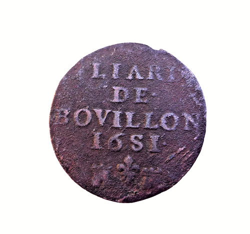 Duche bouillon liard 1681 - duche,