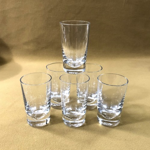 Verres cristal signé - 6,
