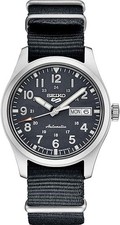 Seiko 5 Sports Automatic Blue Gray Dial Nylon Strap Men's Watch SRPG31