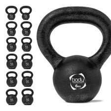 Kettlebell en fonte 6 kg avec