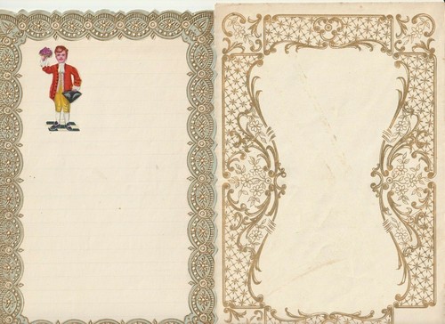 Rare ancien chromo - ancien, decoupis