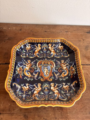 Plat coupe corbeille faïence - plat,