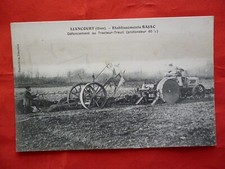 postcard - liancourt oise establishments-bajac-tractor-wincher