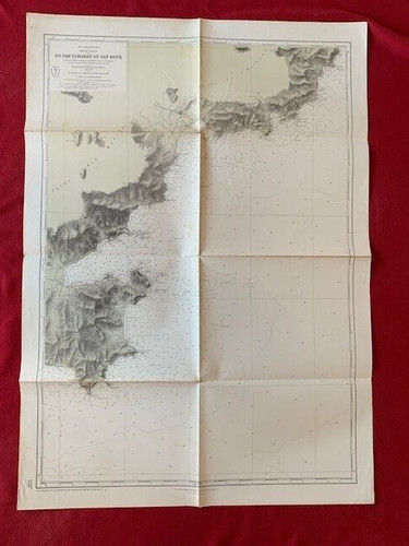 Rare carte marine cote - de,
