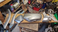 Moto Guzzi California EV aluminium LH side panel & assorted trim parts 03476366