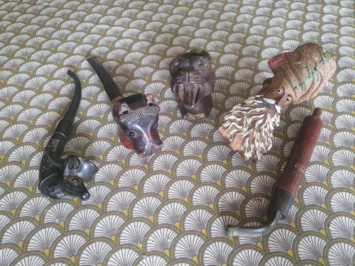 Lot pipes sculptées jacob - pipes,