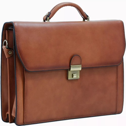 Cartable cuir soufflets - cuir,