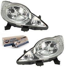 PHARE ÉLECTRIQUE AVANT DROITE + GAUCHE H4 PEUGEOT 107 (2005-2014) + GRATUIT