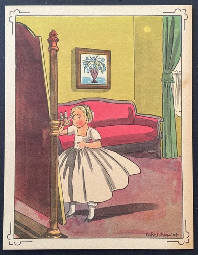 Gravure couleur ancienne - , de