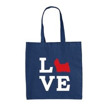 Amour Shih Tzu Chien Silhouette - Toile Sac - Chiens Chiot Animal Owner Vet