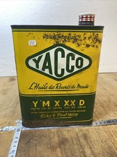 n° 12 ANCIEN BIDON D ' HUILE DE GARAGE /  YACCO