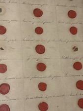 Wax stamps / 19th century / seal to buy / quotes