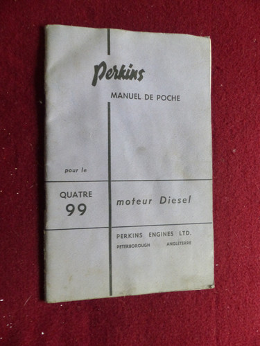 Manuel livret moteur - livret, diesel