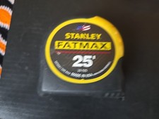 VTG STANLEY FATMAX 25' TAPE MEASURE #33-725  1 1/4"x 25' FATMAX  1988 Excellent!