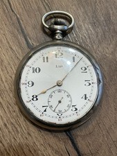 Ancienne montre à gousset LIP en argent massif fonctionne